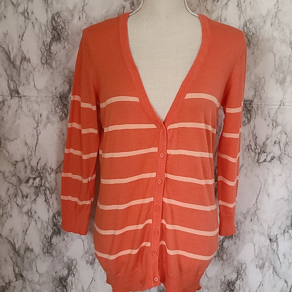 The Limited striped cardigan size medium